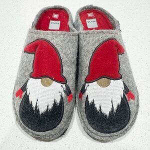 Tofee Gnome Slippers Women 7 Gray Wool
